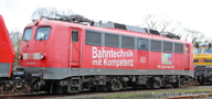 [Lokomotivy] → [Elektrick] → [BR 110] → 04394 E: elektrick lokomotiva erven „Bahntechnik und Kompetenz“