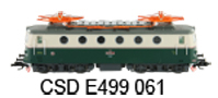[Lokomotivy] → [Elektrick] → [E499.0] → CSD-E499-061: elektrick lokomotiva v ntru zelen-slonov kost po dlenskch opravch