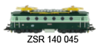[Lokomotivy] → [Elektrick] → [E499.0] → ZSR-140-065: elektrick lokomotiva v odstnech zelen, ed stecha, lut vstran pruh