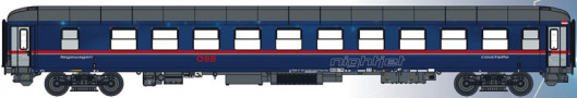 [Osobn� vozy] &rarr;&nbsp;[Rychl�kov�]&nbsp;&rarr;&nbsp;[l��kov� WLABmee]&nbsp;&rarr;&nbsp;58528: leh�tkov� v�z modr� s �edou st�echou „Nightjet“