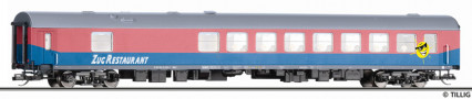 [Osobn� vozy] &rarr;&nbsp;[Rychl�kov�]&nbsp;&rarr;&nbsp;[ostatn�]&nbsp;&rarr;&nbsp;502543: j�deln� v�z �erven�-modr� s �edou st�echou „BahnTouristikExpress“, konstrukce Bautzen