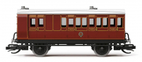 [Osobn vozy] → [Ostatn - ostrovn] → TT4057: osobn vz tmav erven se svtle edou stechou „Brake Third Class Coach“