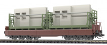 [N�kladn� vozy] &rarr;&nbsp;[N�zkost�nn�]&nbsp;&rarr;&nbsp;[6-os� n�zkost�nn�]&nbsp;&rarr;&nbsp;31655: n�zkost�nn� n�kladn� v�z �ervenohn�d� se sklopen�mi bo�nicemi se dv�ma p�epravn�mi reg�ly KPB-25 a stavebn�mi panely