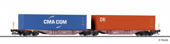 [N�kladn� vozy] &rarr;&nbsp;[N�zkost�nn�]&nbsp;&rarr;&nbsp;[6-os� Kombiwaggon]&nbsp;&rarr;&nbsp;18080: dvoud�ln� kontejnerov� v�z se dv�ma kontejnery 45&prime;