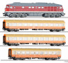 [Program &bdquo;Start&ldquo;] &rarr;&nbsp;[Soupravy]&nbsp;&rarr;&nbsp;01502: set dieselov� lokomotivy BR 132 a t�� rychl�kov�ch voz� v barevn�m schematu „St�dteexpress“
