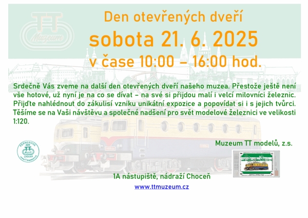 Den otevench dve v Muzeu TT model v Chocni