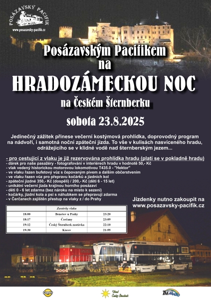 Poszavskm pacifikem na Hradozmeckou noc na eskm ternberku