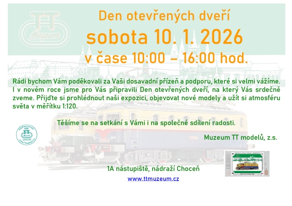 Dopoledne otev�en�ch dve�� v Muzeu TT model� v Chocni
